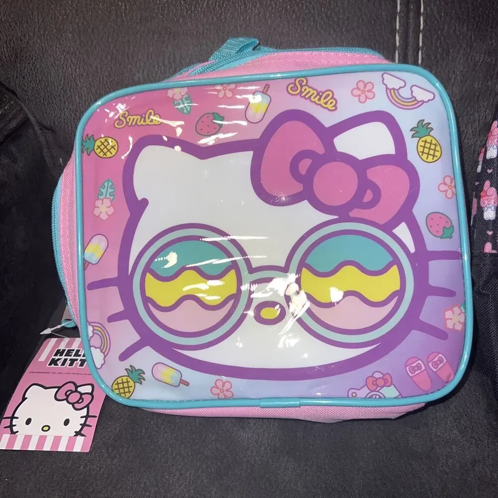 Lot Sanrio Hello Kitty Soft Canvas Insulated Lunch Box My Melody Backpack School